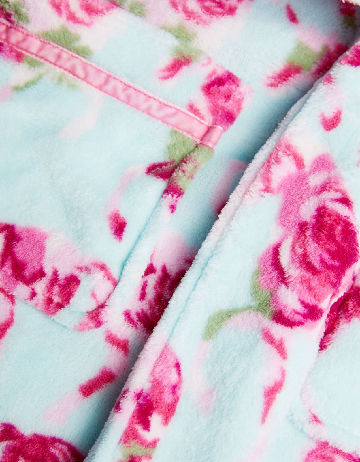 Super Soft Unicorn Floral Dressing Gown Blue