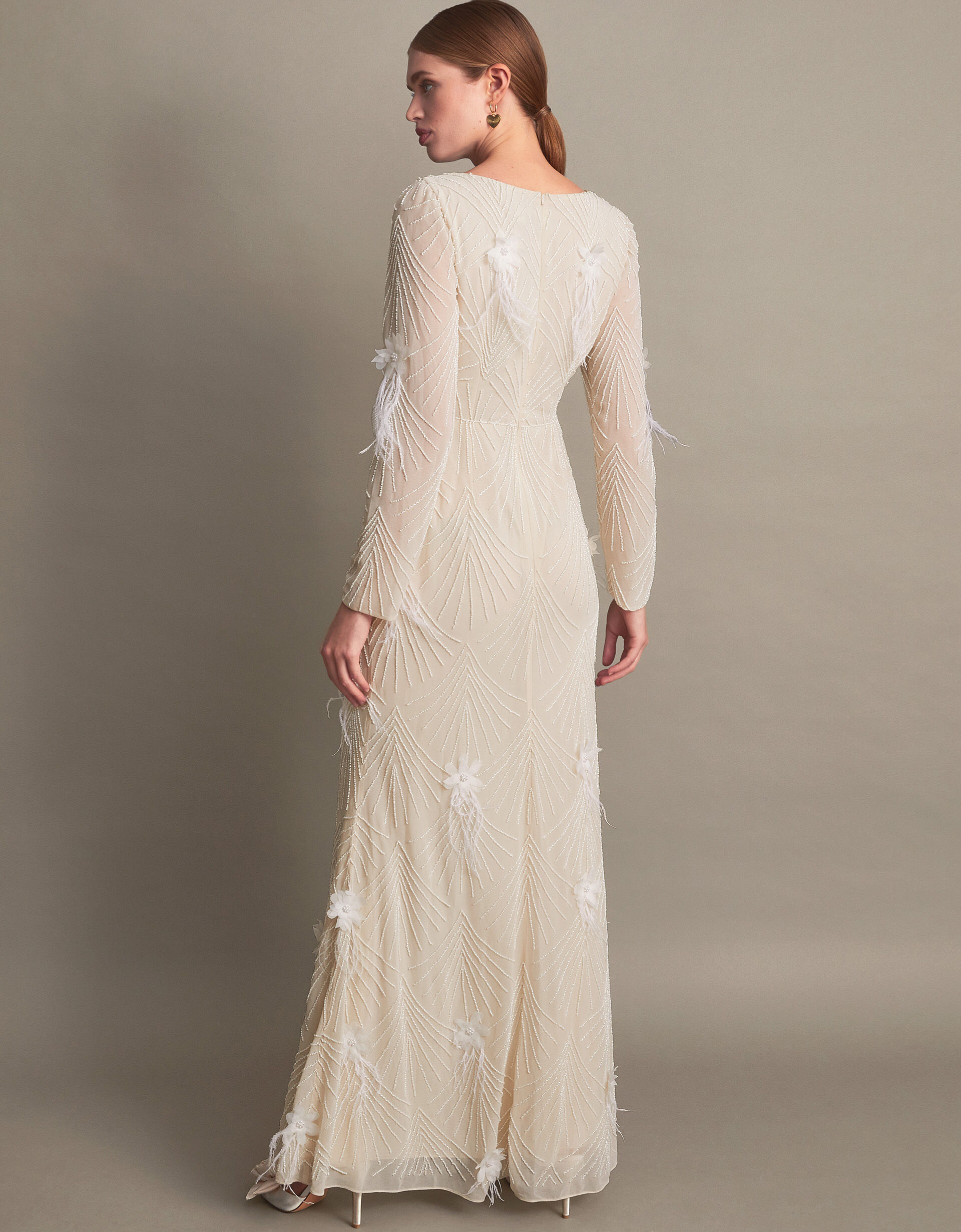 Florence Embellished Bridal Dress Ivory