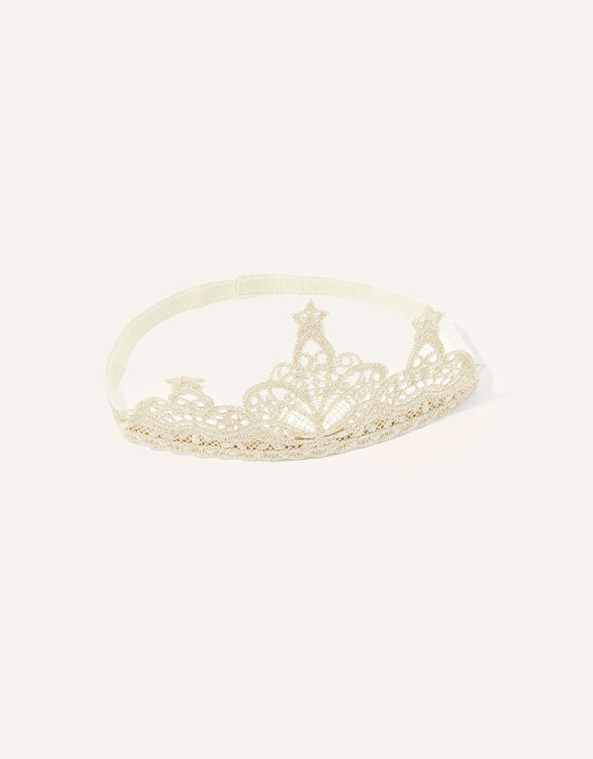 Baby Shimmer Lacey Tiara Bando, , large