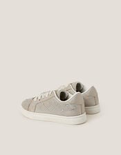Iridescent Diamante Trainers, Gold (GOLD), large