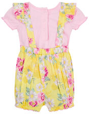 Newborn Baby Floral Romper Set, Yellow (YELLOW), large