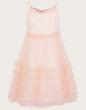 Land of Wonder Ruffle Sparkle Dress, Pink (PALE PINK), large