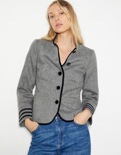 Willa Military Jacket , Black (BLACK), large