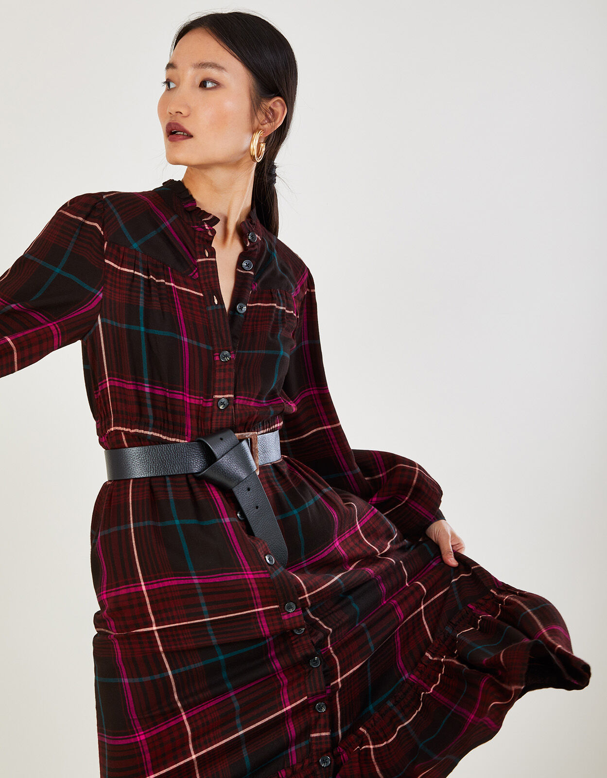 Monsoon shop tartan dress