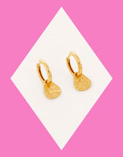 Orelia Recycled Molten Raindrop Hoops, , large