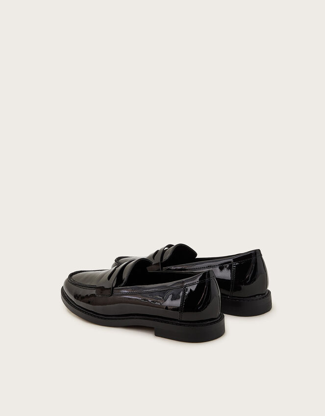 Elsie Patent Loafers, Black (BLACK), large