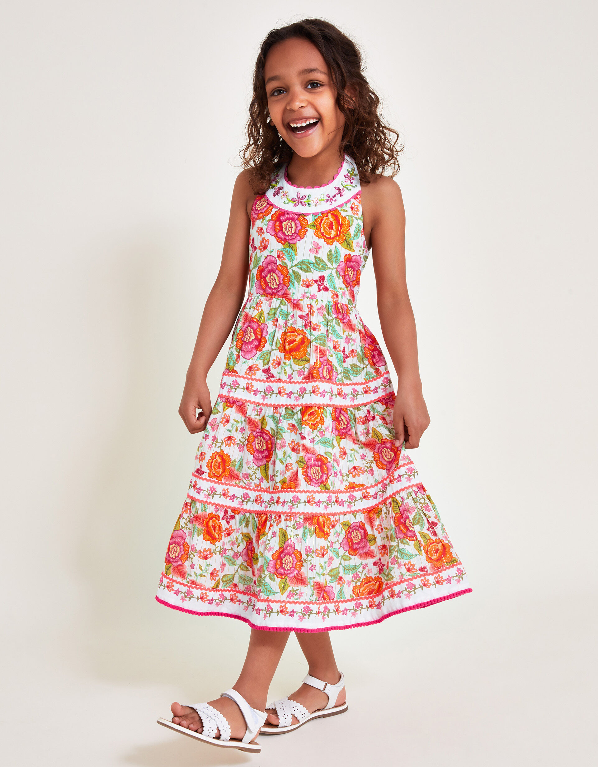 Heritage Floral Dress Multi Girls Dresses Monsoon Global