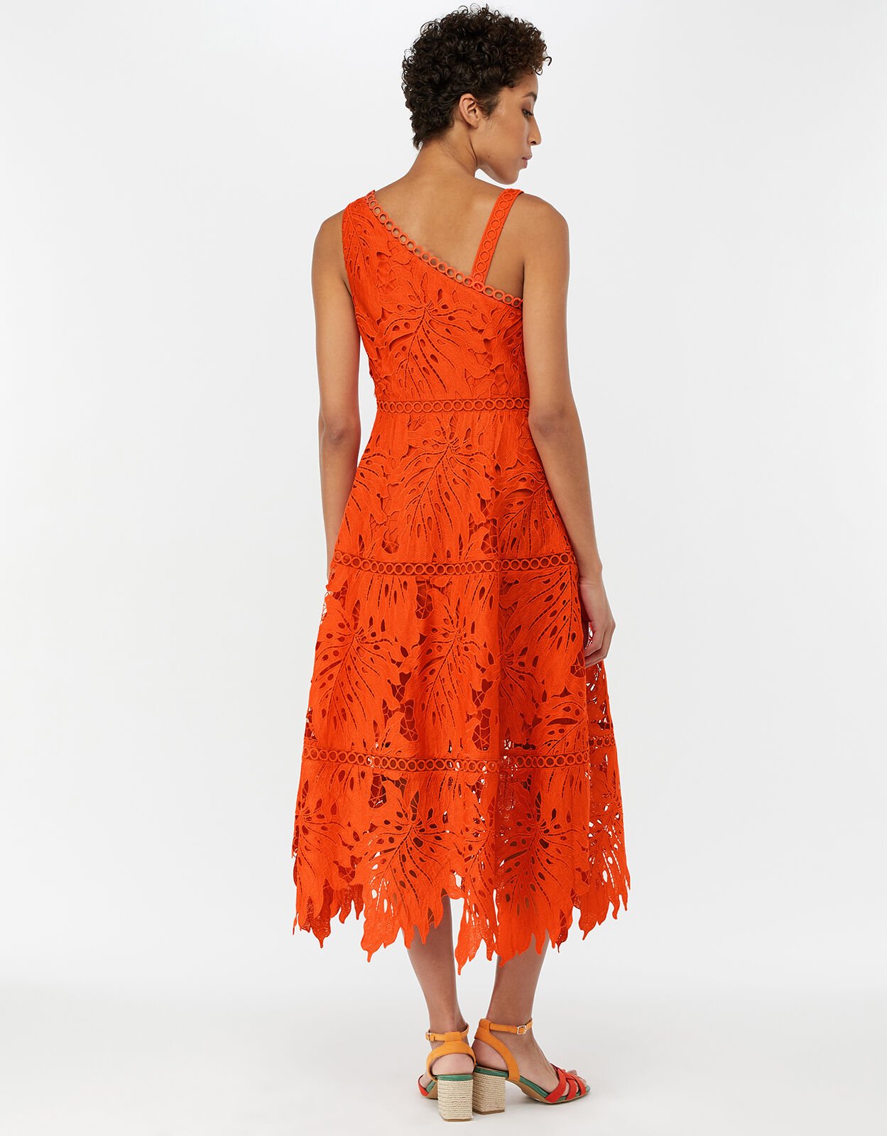 Orange dress monsoon best sale