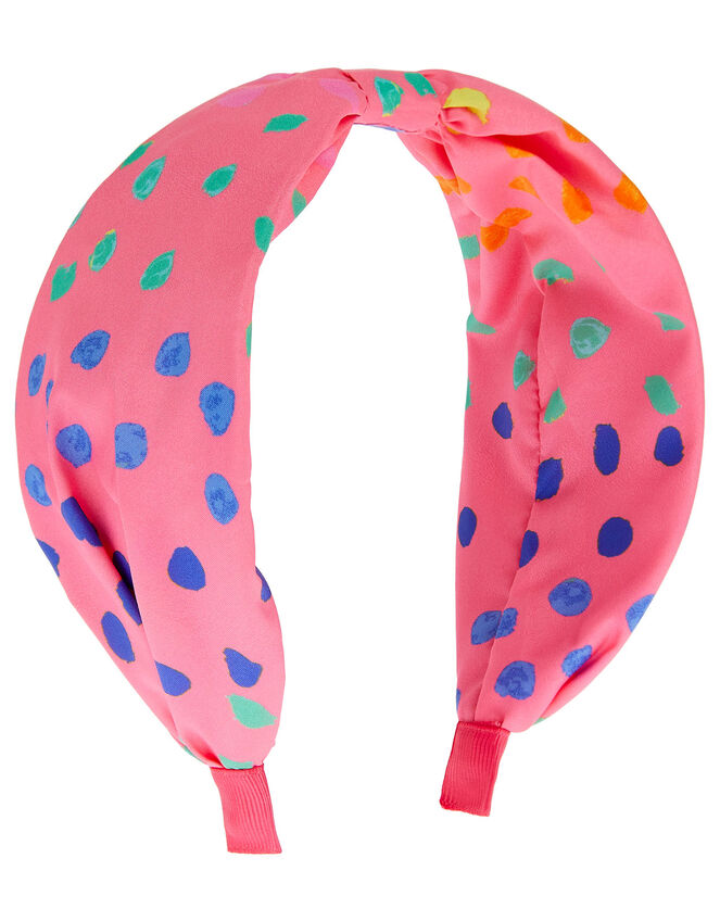 Polka Dot Knot Headband, , large