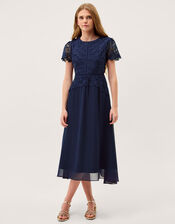 Monica Lace Prom Dress, Blue (NAVY), large