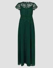 Monica Lace Maxi Dress, Green (GREEN), large