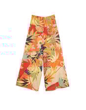 One Hundred Stars Fan Print Wide Leg Trousers, Red (RED), large