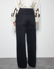 Ruby Wide Leg Jeans, Black (BLACK), large