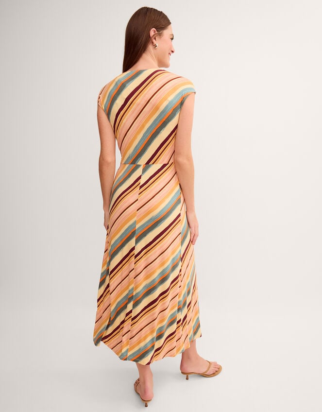 Tola Stripe Jersey Midi Dress, Pink (LIGHT PINK), large
