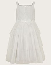 Jupiter Strappy Sparkle Tulle Dress, Silver (SILVER), large