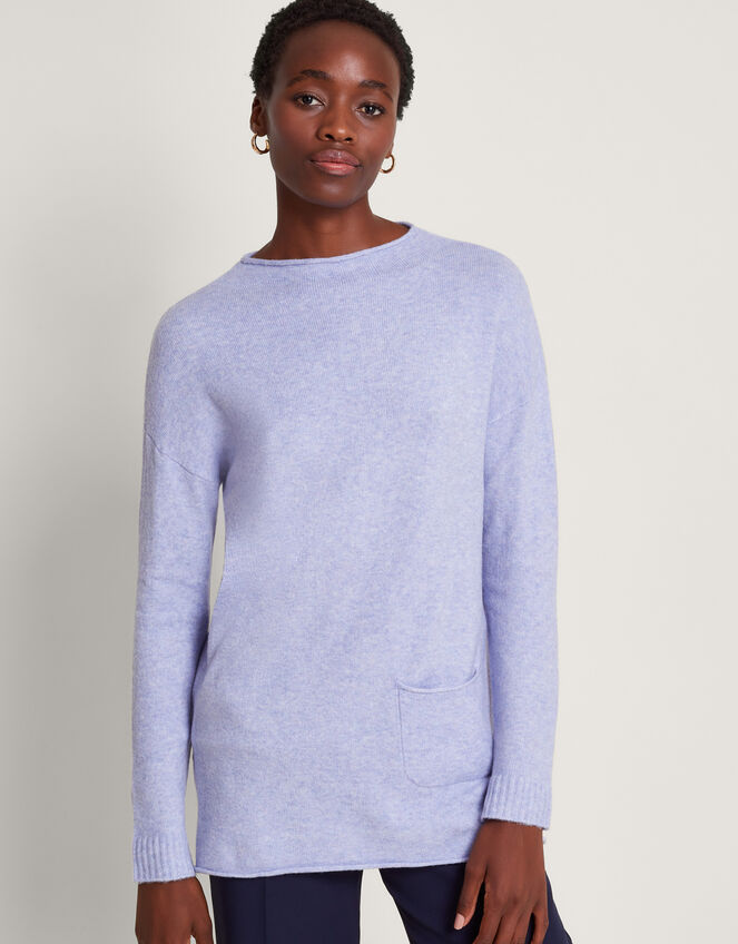 Pia Pocket Sweater, Purple (LILAC), large