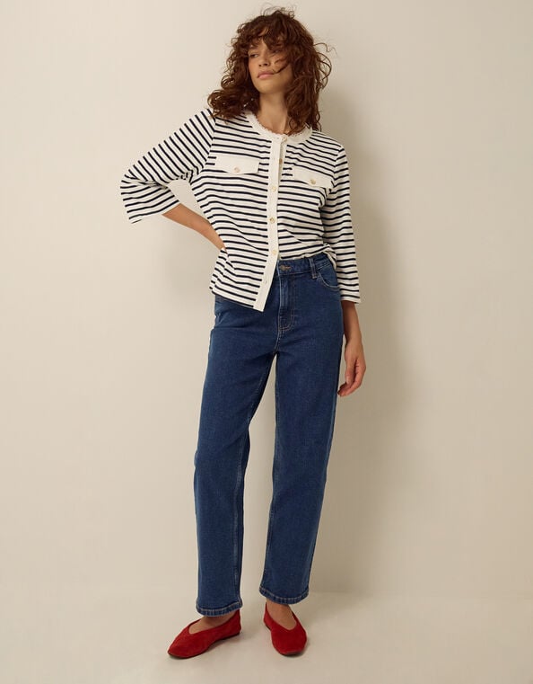 Soph Straight Leg Jeans, Blue (MID AUTHENTIC BLUE), large