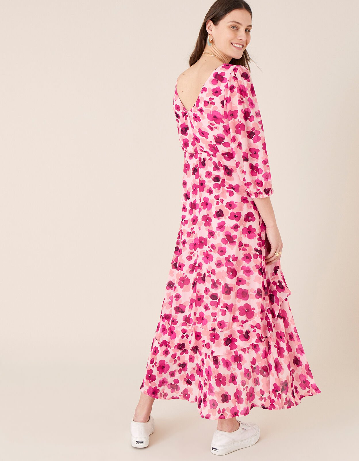Monsoon poppy print dress