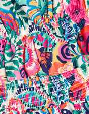 Paradiso Floral Print Top and Shorts Set, Green (GREEN), large