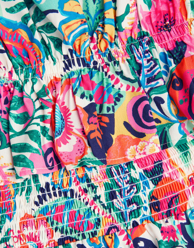 Paradiso Floral Print Top and Shorts Set, Green (GREEN), large