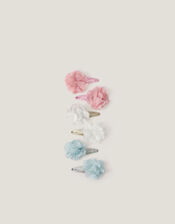 6-Pack Corsage Flower Hair Clips, , large