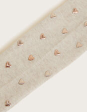 Heart Stud Tights, Camel (OATMEAL), large