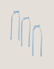3-Pack Mini Ribbon Bow Hair Clips, , large