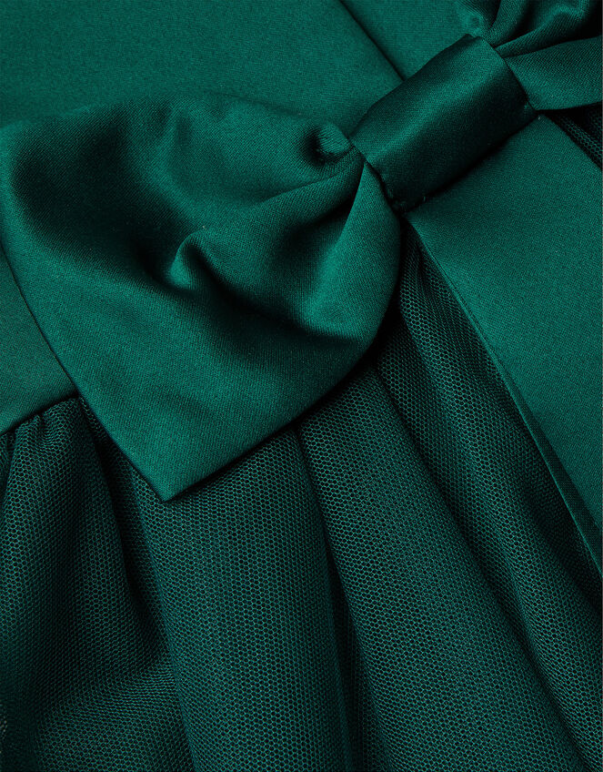 Baby Tulle Bridesmaid Dress, Green (DARK GREEN), large