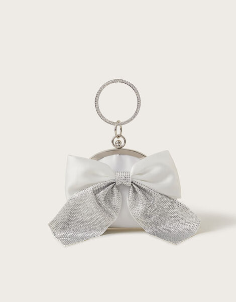 Diamante Bow Bangle Bag, , large