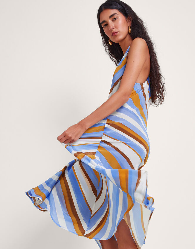 Byrdie Stripe Dress, Blue (TURQUOISE), large