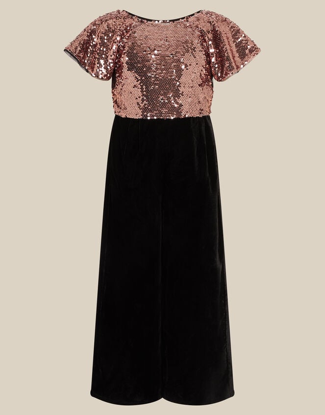 Sally Sequin Velvet Jumpsuit, Multi (MULTI), large