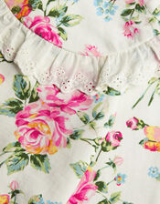 Baby Floral Print Sweat Top and Legging Set, Ivory (IVORY), large
