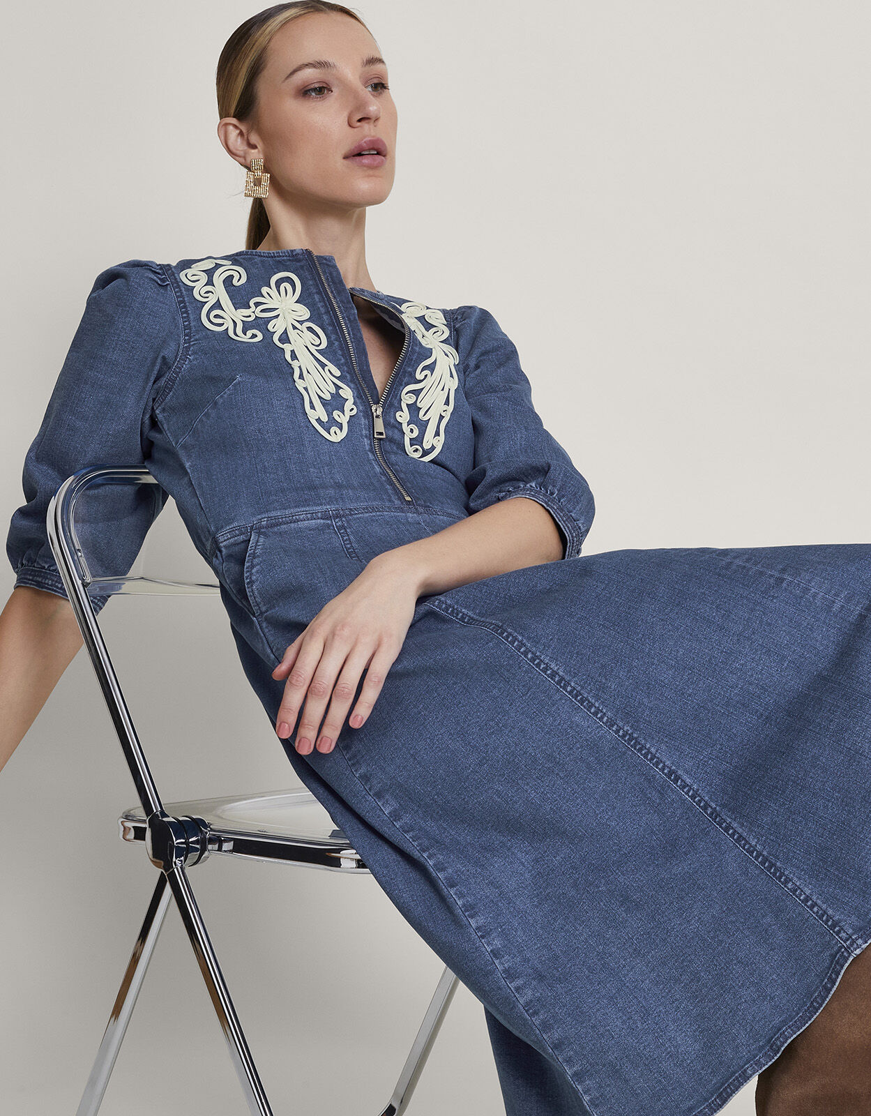 Embellished BCI Cotton Dresses Women s Dresses Monsoon Ireland