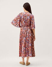 Ceri Floral Print Jersey Midi Dress, Multi (MULTI), large