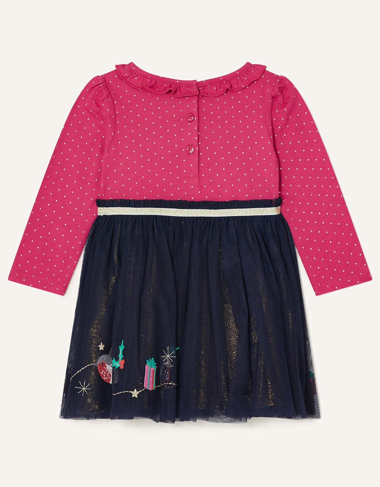 Baby Christmas Disco Dress Red
