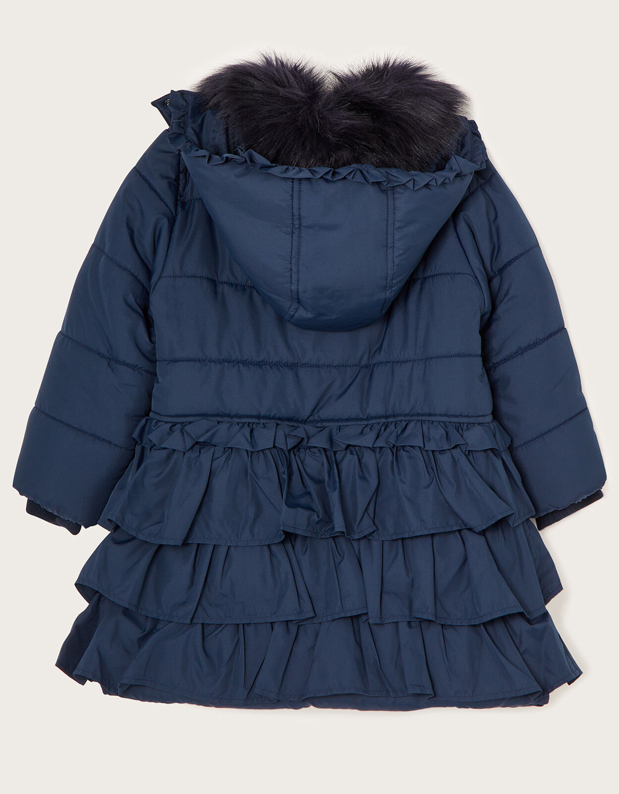 Monsoon Multi Tier Padded Coat Blue