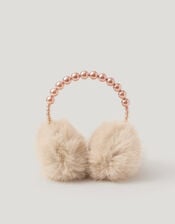 Pearl Beaded Earmuffs, , large