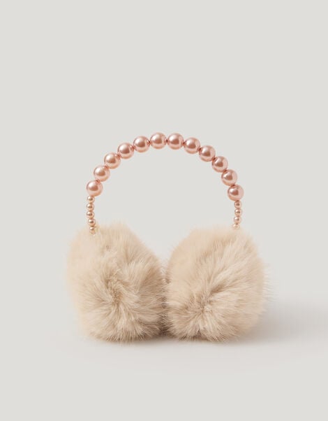 Pearl Beaded Earmuffs, , large