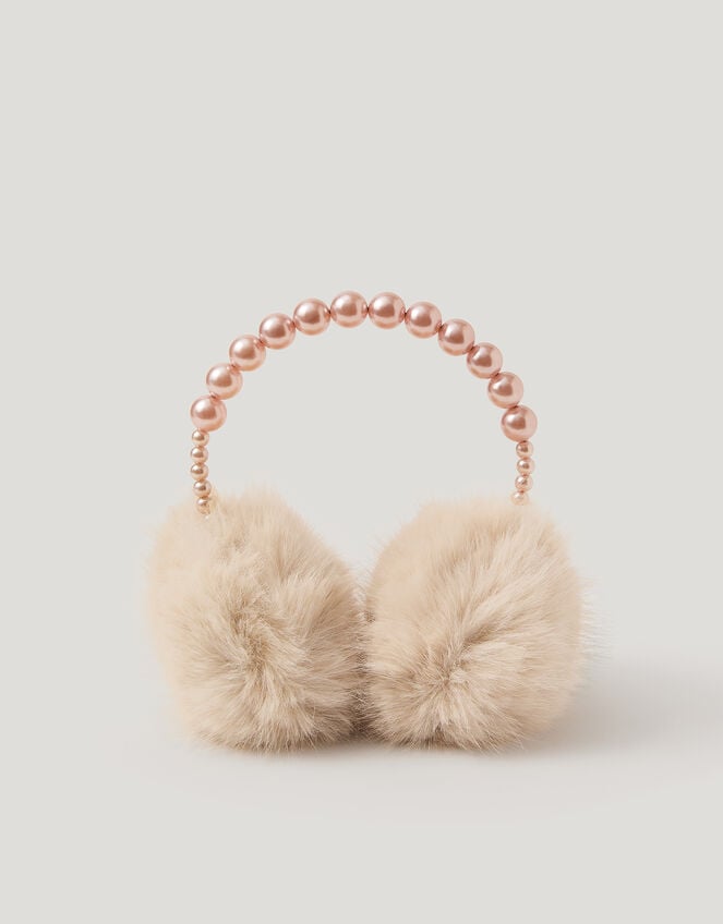 Pearl Beaded Earmuffs, , large