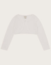 Niamh Glitter Cardigan, White (WHITE), large