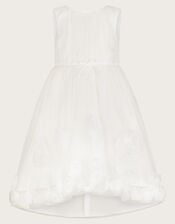 Josie 3D Rosette Dress, Ivory (IVORY), large