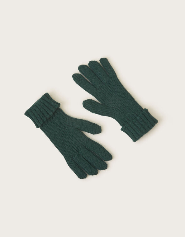 Plaint Knit Gloves, Green (GREEN), large