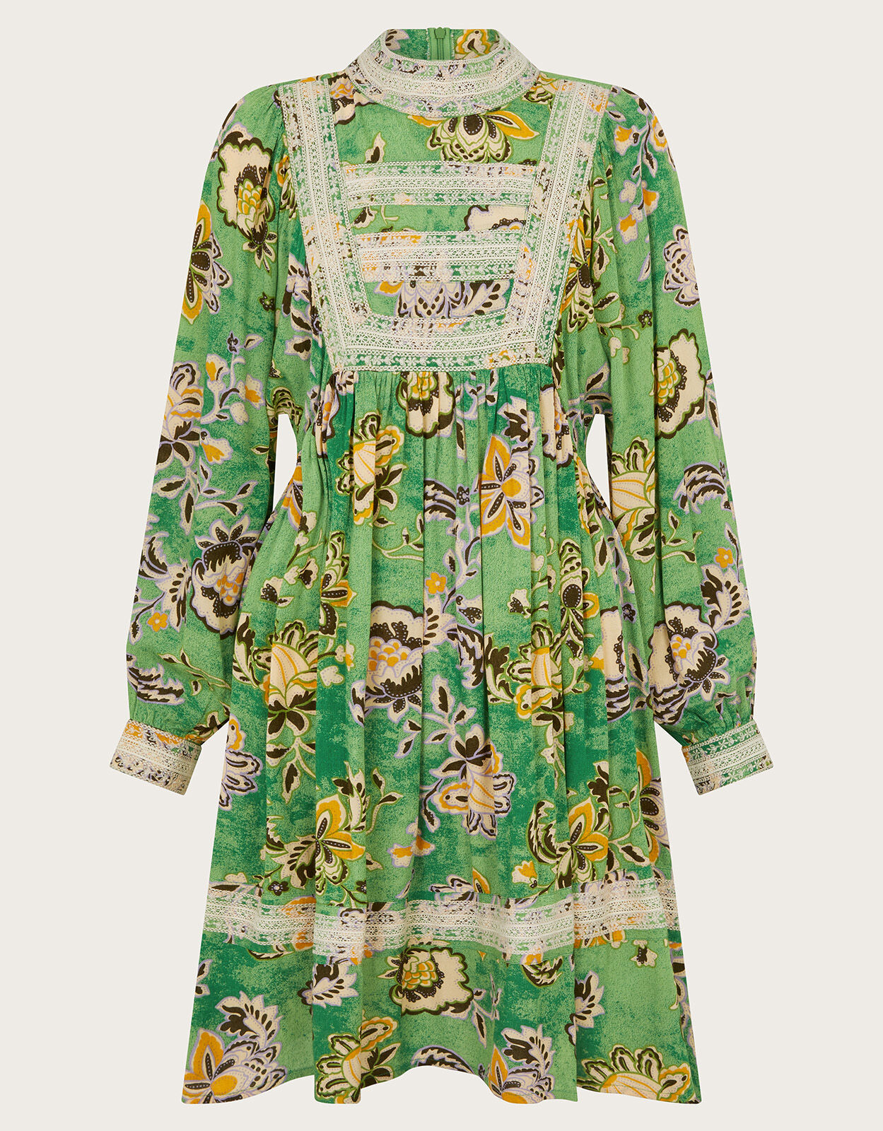Monsoon green floral dress hotsell
