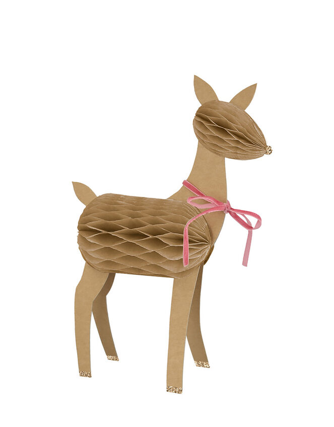 Meri Meri Honeycomb Reindeer Decorations Set of Three, , large