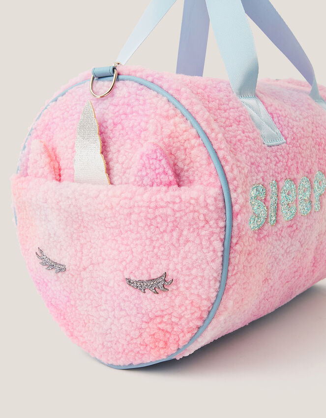 Unicorn Borg Sleepover Duffle Bag, , large