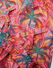 Tropical Swirl Tank Top & Trousers Set, Orange (ORANGE), large