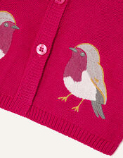 Newborn Robin Cardigan , Red (RED), large