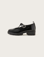 Patent Mary Jane Shoes, Black (BLACK), large