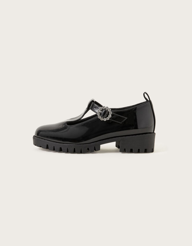 Patent Mary Jane Shoes, Black (BLACK), large