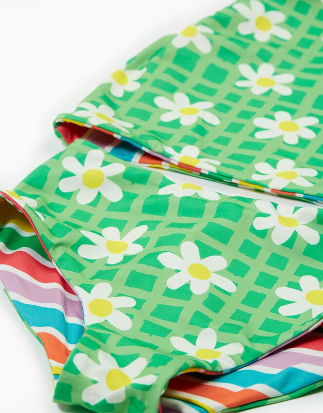 Frugi Tegan Reversible Tankini Set, Multi (MULTI), large
